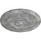 Ekena Millwork Temple Ceiling Medallion (Fits Canopies up to 9 1/4"), 24"OD x 1 5/8"P, Ultra Pure White Crackle CM24TEUWC - alternate 2